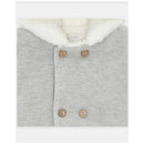 Martin Aranda - Baby Sweater Knit Lined Pramsuit With Removable Feet Glace, Light Grey Image 3