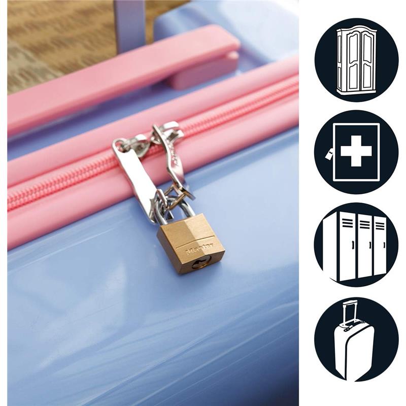 Master Lock - 3/4 Brass Keyed Different Image 2