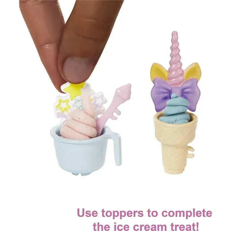 Mattel - Barbie Ice Cream Shop Playset with Brunette Doll Image 4