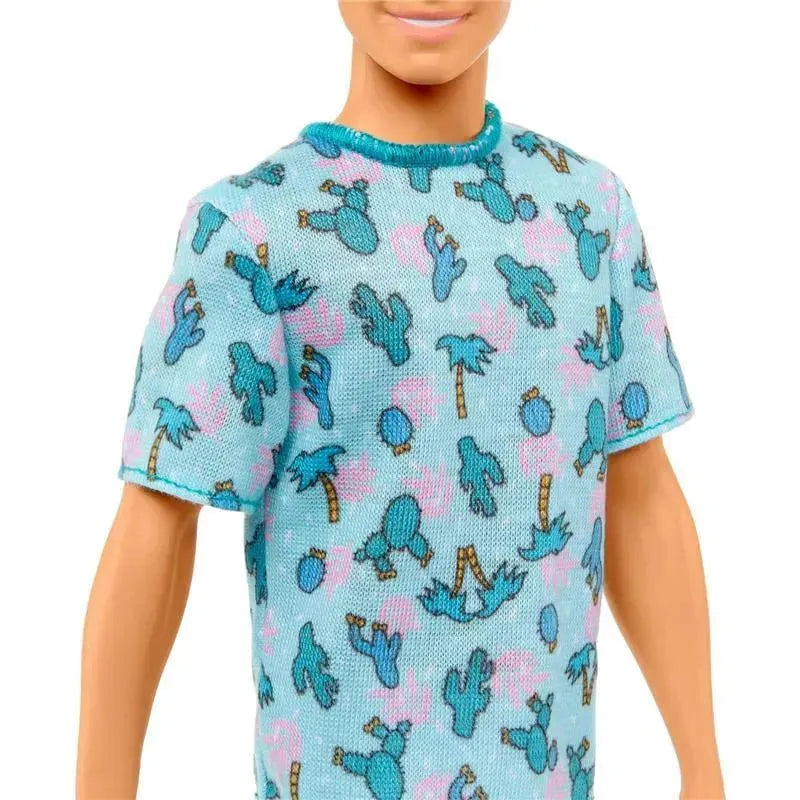 Mattel - Barbie Ken Fashionista Doll, Blond Hair and Cactus Tee Image 5