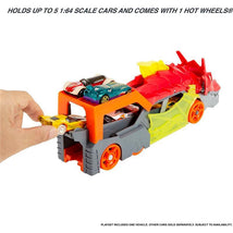 Mattel - Hot Wheels Toy Car Track Set City Dragon Launch Transporter Image 2