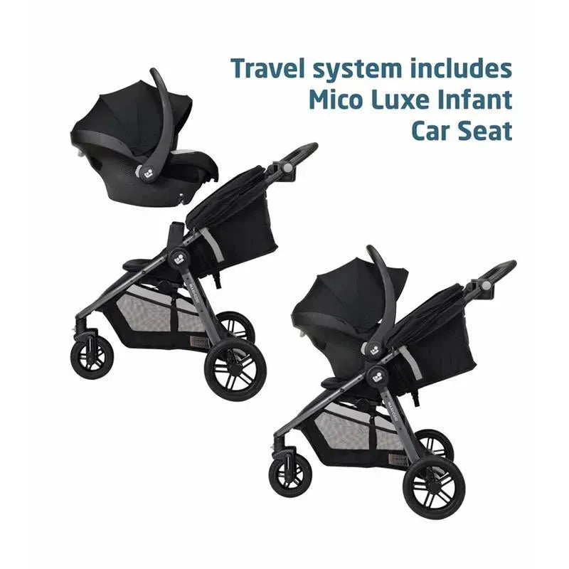 Maxi-Cosi - Gia XP Luxe 3-Wheel Travel System, Midnight Black Image 7