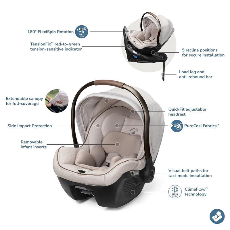 Maxi-Cosi - Peri 180 Rotating Infant Car Seat, Desert Wonder Image 2