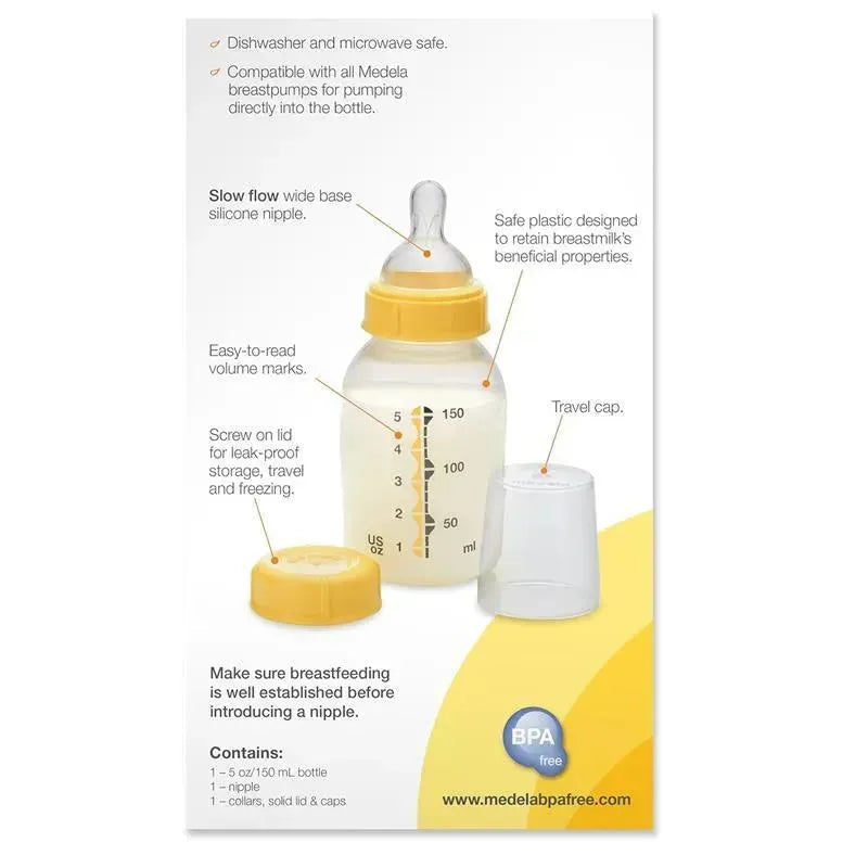 Medela - 5Oz Breast Milk Storage Bottle Image 2