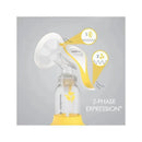 Medela - Manual Breast Pump with Flex Shields Harmony Single Hand Image 3