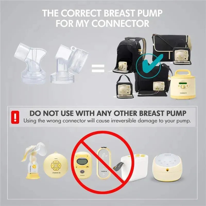 Medela - PersonalFit Connectors Compatible with Pump in Style Advanced Breast Pump Image 2