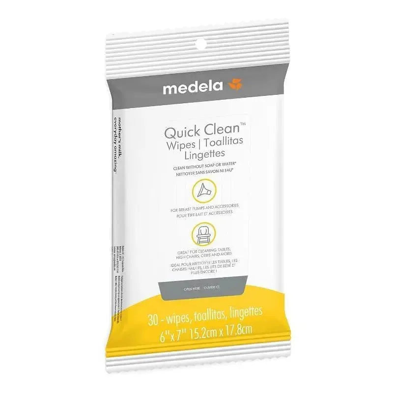 Medela - 30Ct Quick Clean Breast Pump and Accessory Wipes Image 1