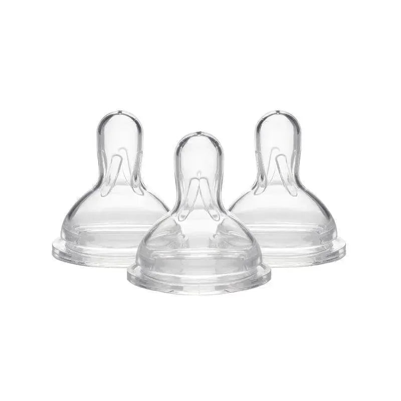 Medela - 3Pk Slow Flow Bottle Nipples with Wide Base Image 1