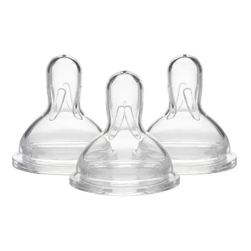 Medela - 3Pk Medium Flow Nipples with Wide Base Image 1