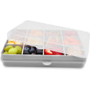 Melii - 12 Compartments Divided Snack Container, Grey Image 1