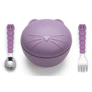 Melii - Silicone Cat Bowl With Lid & Utensils Image 1