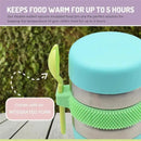 Melii - Stainless Steel Food Jar, 10.1oz, Double Walled, Vacuum Insulated, Blue, Mint, Lime Image 3