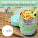 Melii - Stainless Steel Food Jar, 10.1oz, Double Walled, Vacuum Insulated, Blue, Mint, Lime Image 4