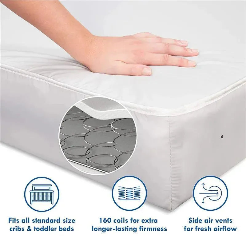 Million Dollar Baby - Deluxe Coil Dual-Sided Crib Mattress Image 6