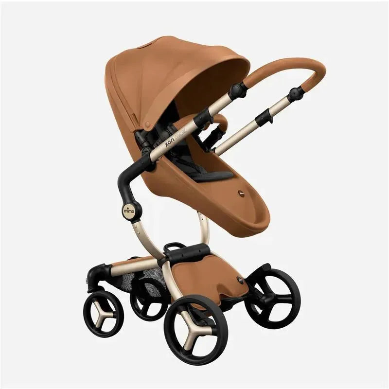 Mima - Xari MAX Stroller, Champagne/Black/Camel Image 3