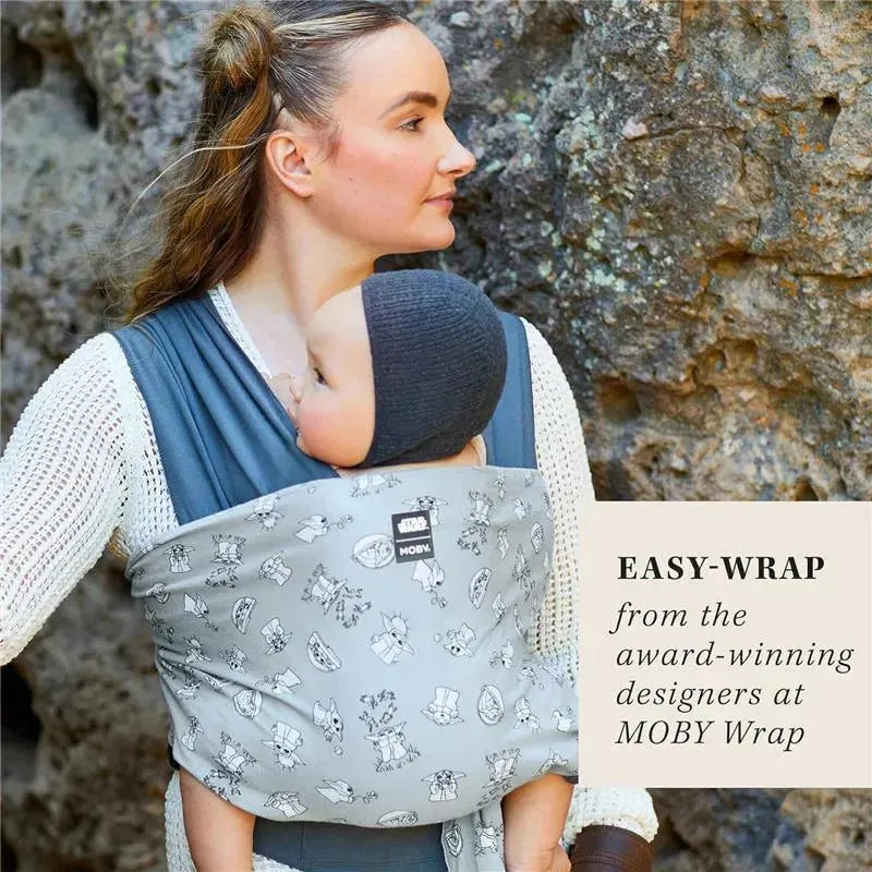Moby - Easy-Wrap Carrier, Baby Carrier and Wrap in One, Disney Star Wars Grogu's Galaxy Image 8
