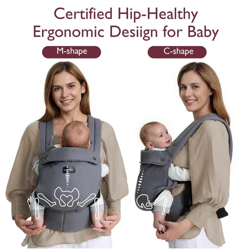 Momcozy - Baby Carrier Newborn To Toddler, Grey Image 2
