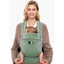 Momcozy - Baby Carrier With Natural Cotton Linen, Sage Green Image 1