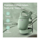 Momcozy - Baby Carrier With Natural Cotton Linen, Sage Green Image 2