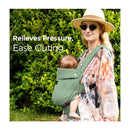 Momcozy - Baby Carrier With Natural Cotton Linen, Sage Green Image 5