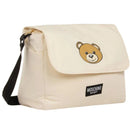 Moschino Baby - Diaper Bag With Changing Mt Bear Logo Print, Beige Image 2