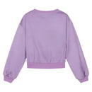 Moschino Baby - Girl Cropped Sweatshirt With Giraffe, Purple Image 2