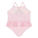 Moschino Baby - Girl Ruffled Swimsuit With Bear Heart Print, Light Pink Image 3