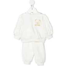 Moschino Baby - Girl Ruffled Teddy Embroidered Tracksuit, Cloud Image 1