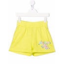 Moschino Baby - Girl Shorts With Small Elephant Logo, Yellow Image 1