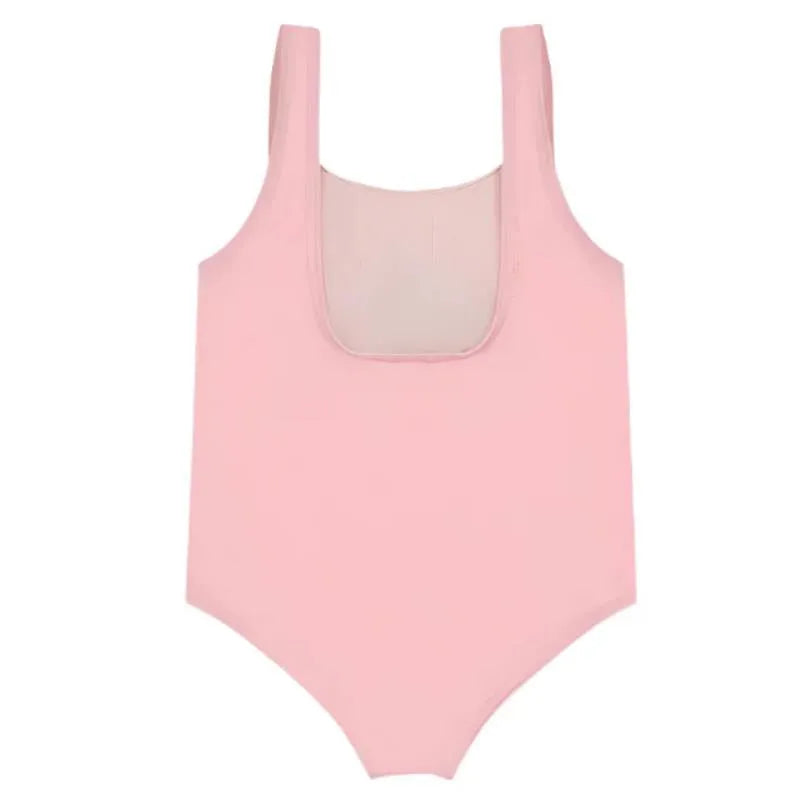 Moschino Baby - Girl Toy Bear Logo Print Swimsuit In Gift Box Pink Image 2