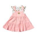 Moschino Baby - Girls Ruffle T-Shirt And Dress Set Bear Born, Sugarrose Image 3