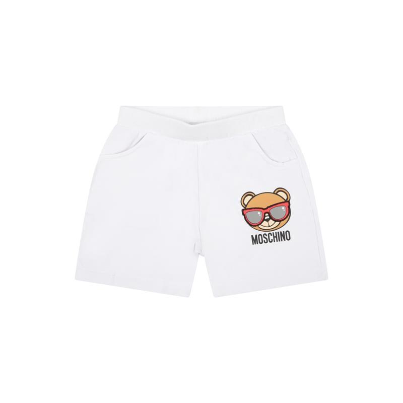 Moschino - Baby Jersey T-Shirt And Shorts Gift Set, White Image 5