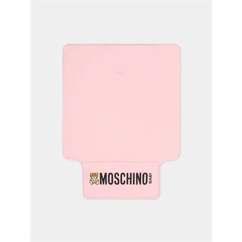 Moschino Baby - Logo Straps Diaper Bag With Changing Mat, Light Pink Image 4