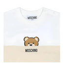 Moschino Baby - Short Sleeve Tee And Shorts Set With Bear Print In Gift Box Beige Image 3