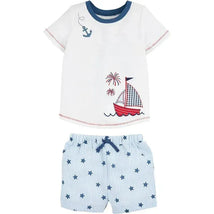 Mud Pie - Baby Boy Sailboat Short Set Image 1
