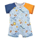 Mud Pie - Baby Boy Sports Shortall Image 1