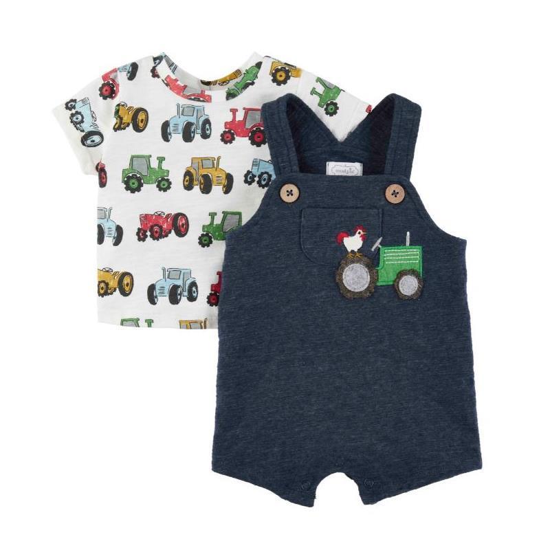 Mud Pie - Baby Boy Tractor Overall Set Image 1