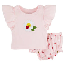 Mud Pie - Baby Girl Daisy Pinafore Set  Image 1