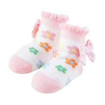 Mud Pie - Baby Girl Daisy Socks, 0/12M Image 1