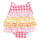 Mud Pie - Baby Girl Gingham Ruffle Swimsuit  Image 1