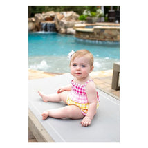 Mud Pie - Baby Girl Gingham Ruffle Swimsuit  Image 2