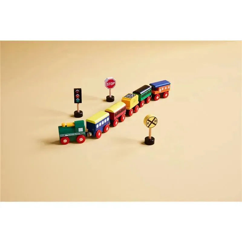 Mud Pie - Boxed Woo Train Set Toys Image 3