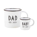 Mud Pie - Dad & Baby Est. 2023 Mug Set Image 1