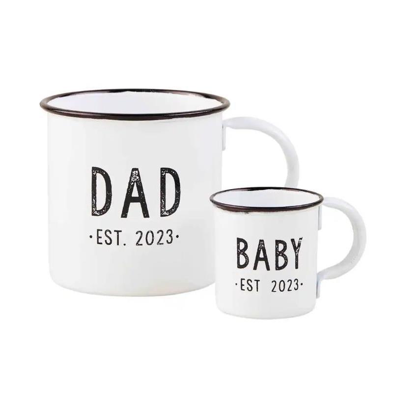 Mud Pie - Dad & Baby Est. 2023 Mug Set Image 1
