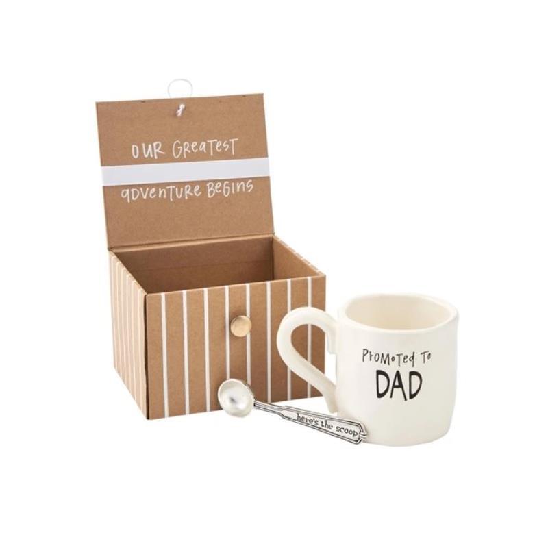 Mud Pie Dad Coffee Pregnancy Announcement Box | Baby Announcement Gift Set | Gift for Dad Image 1