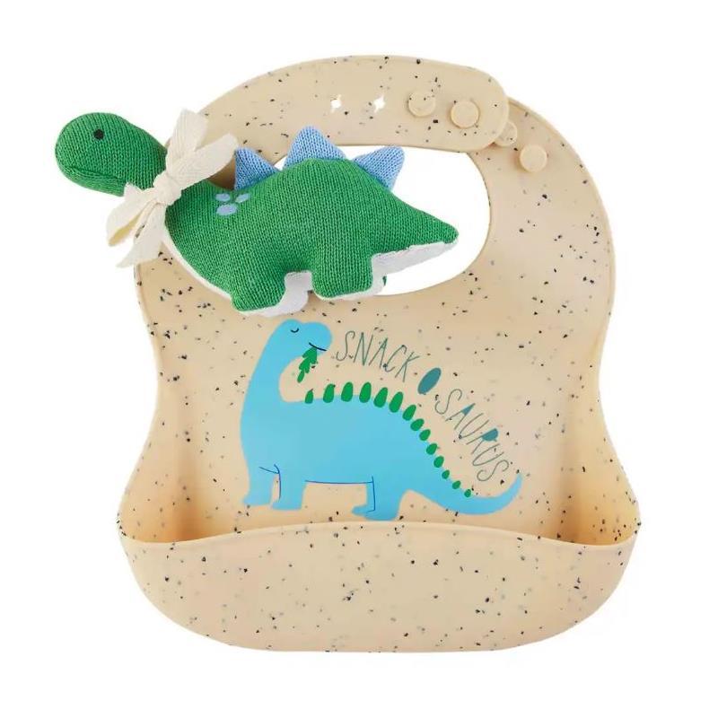 Mud Pie - Dinosaur Silicone Bib Rattle Image 1