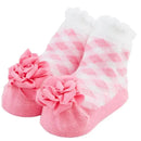 Mud Pie - Gingham Flower Socks Image 1