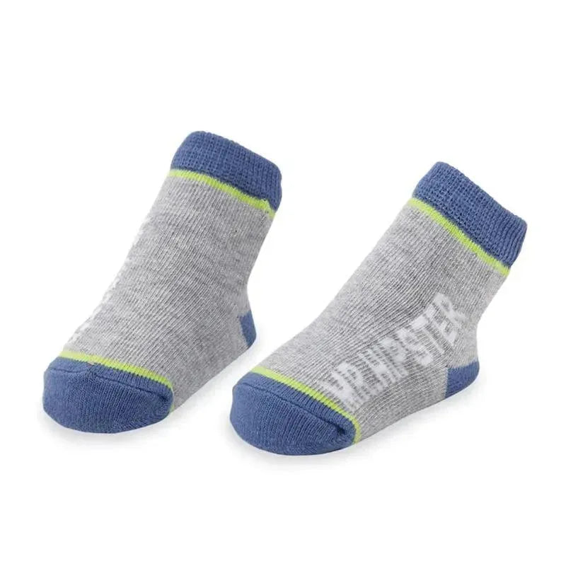 Mud Pie Gray Mr. Hipster Baby Socks, 0-12M Image 1