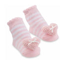 Mud Pie - Heart Rattle Toe Baby Socks, 0/12M Image 1