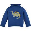 Mud Pie - Kids Children Dino Rollneck Sweater, 12-18 Months Image 1